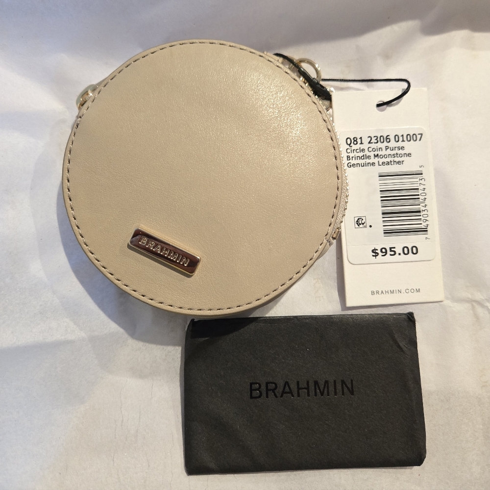 NWT Brahmin Moonstone Circle Coin Purse